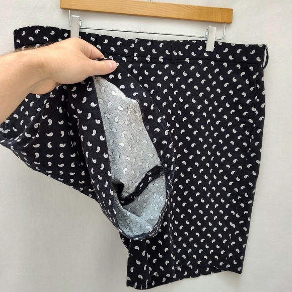 Polo Ralph Lauren Golf men's black shorts linen summer boat casual paisley print - Picture 4 of 9